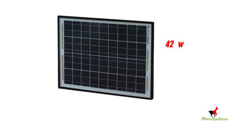 Güneş enerji paneli 42w poli kristal 68x43 cm 12 v