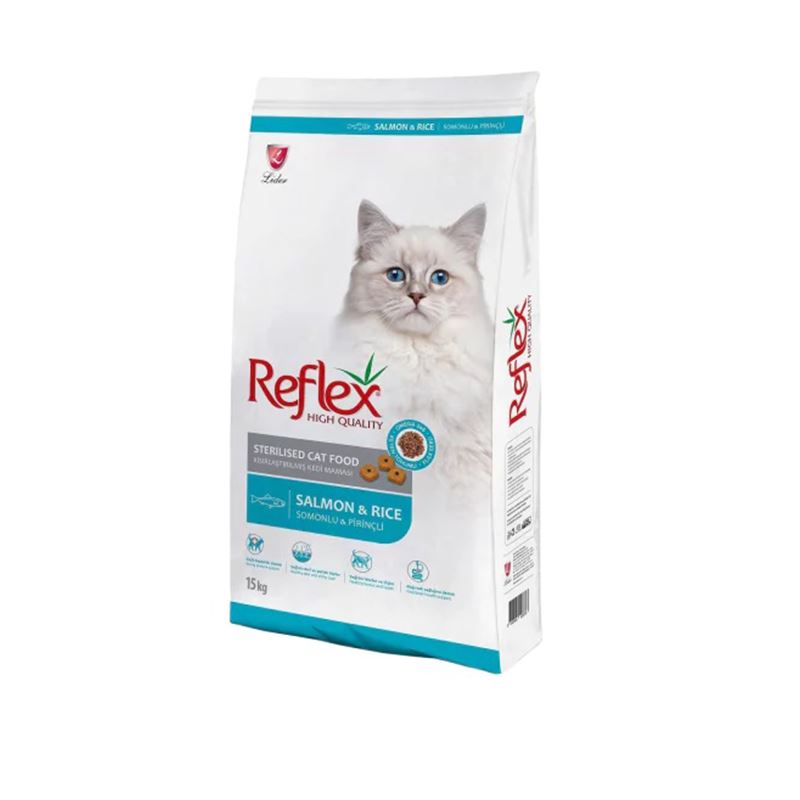 Reflex somonlu kısırlaştırılmış kedi maması 15 kg
