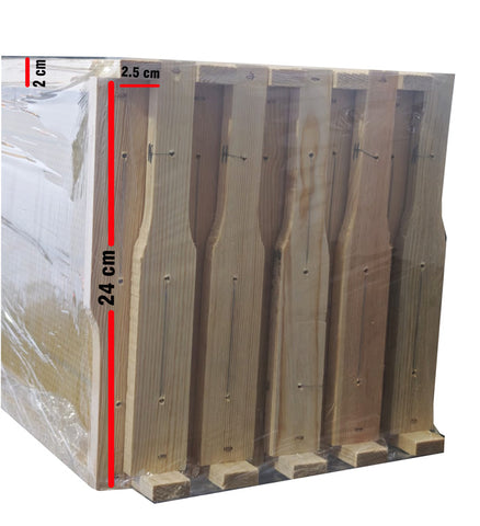 Petek bağlanmış hazır 24'lük arı çıtası 24x47 cm 10 adet
