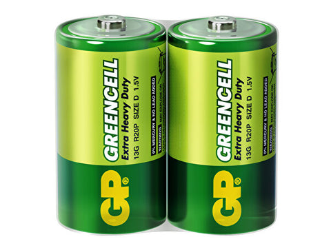 GP GP13G Greencell R20P 1250 1.5 V 20'li D Kalın Pil