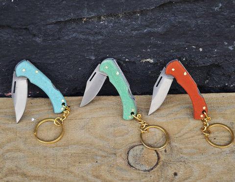 Mini anahtarlıklı kilitlenebilir cep çakısı 3 adet