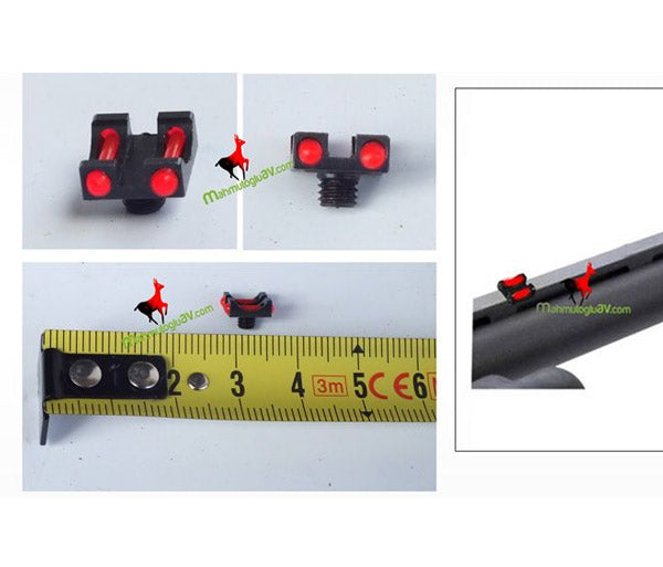 mahmutogluav av malzemeleri hıvız 5x6 mm kırmızı çiftli fosforlu arpacık ürün görseli