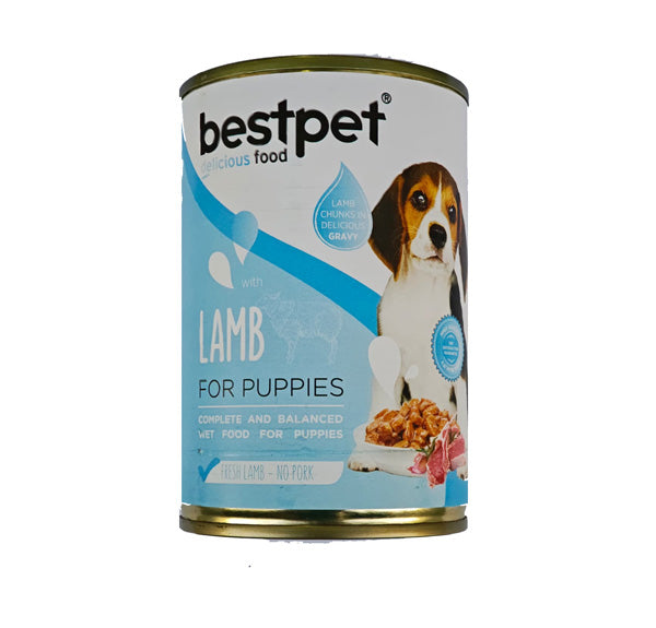 mahmutogluav av malzemeleri Bestpet Yavru Köpekler İçin Kuzu Etli Yaş Mama 400 g x 12 Adet ürün görseli