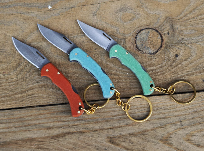 Mini anahtarlıklı kilitlenebilir cep çakısı 3 adet