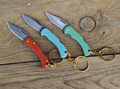 Mini anahtarlıklı kilitlenebilir cep çakısı 3 adet