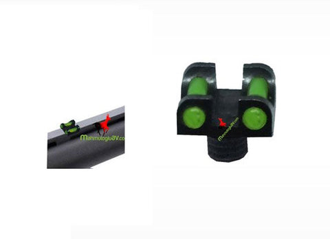 Hıvız Medium 5x6 mm yeşil çiftli fosforlu arpacık