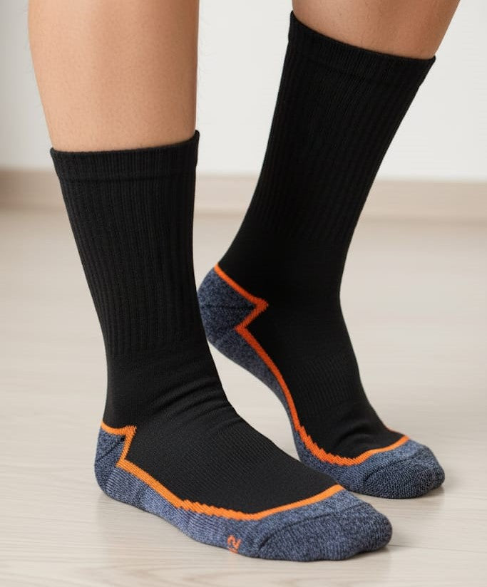 mahmutogluav av malzemeleri Baff dikişsiz siyah gri termal çorap ürün görseli