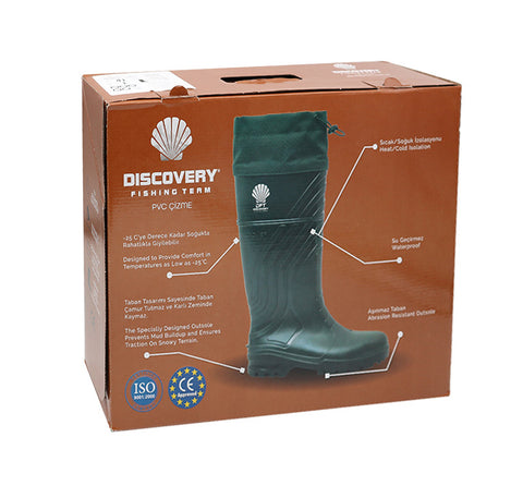 DFT Hunter Yeşil PVC Konçlu Çizme