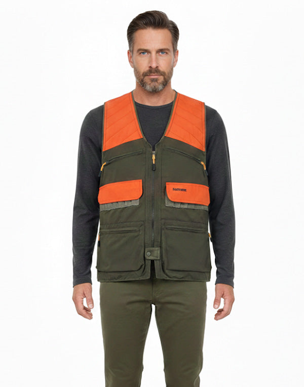 mahmutogluav av malzemeleri Hunthink Premium HK35-T Haki Turuncu Avcı Yeleği ürün görseli