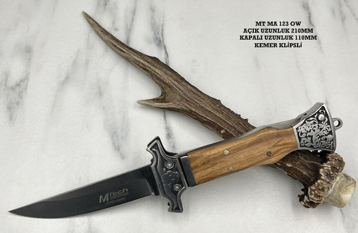 mahmutogluav av malzemeleri Mtech MTMA123 OW özel seri işlemeli çakı bıçağı ürün görseli