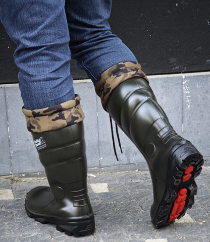 Polly Boot B04 Koyu haki kısa boğazlı çizme