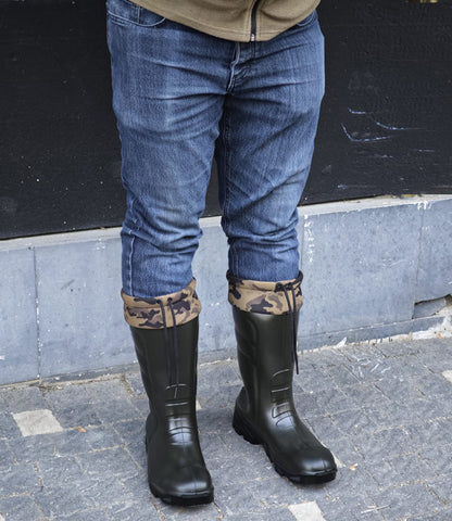 Polly Boot B04 Koyu haki kısa boğazlı çizme