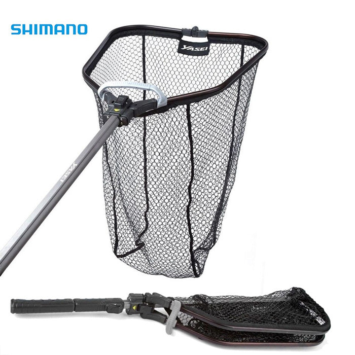 mahmutogluav av malzemeleri Shimano Yasei Medium Net Katlanabilir Kauçuk Balıkçı Kepçesi ürün görseli