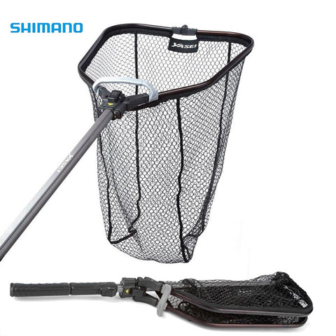 Shimano Yasei Medium Net Katlanabilir Kauçuk Balıkçı Kepçesi