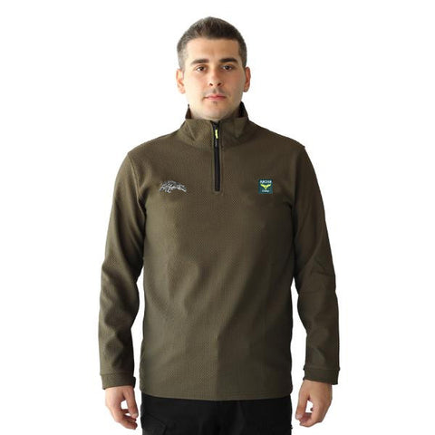 Archercamp BEE Yarım Fermuar Yaka Uzun Kollu T-Shirt haki