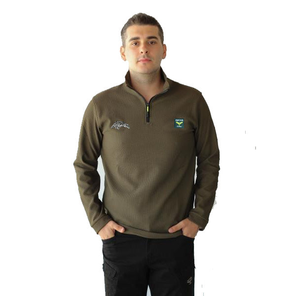 mahmutogluav av malzemeleri Archercamp BEE Yarım Fermuar Yaka Uzun Kollu T-Shirt haki ürün görseli