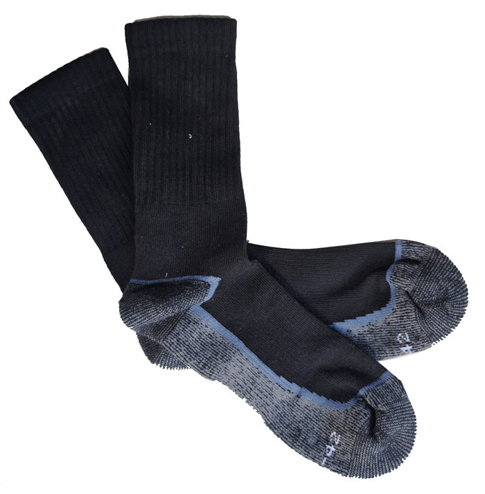 Baff dikişsiz siyah gri termal çorap