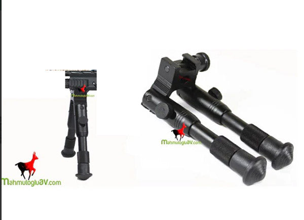 mahmutogluav av malzemeleri Bipod 22 mm kanallı metal ayarlı katlanır çatal ayak ürün görseli