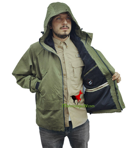 Challenger membran haki su geçirmez outdoor avcı montu