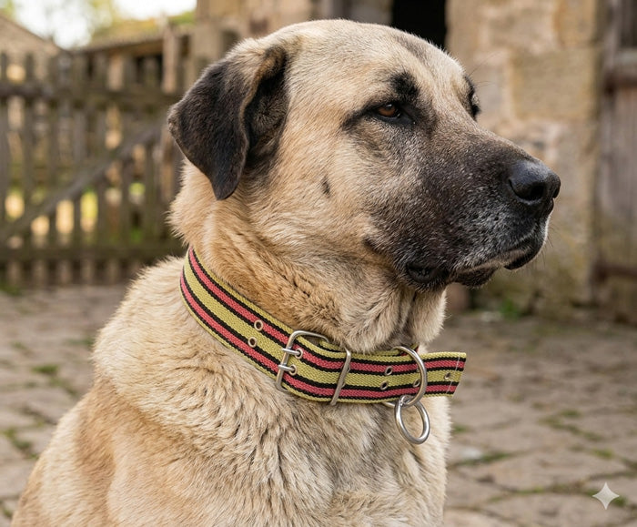mahmutogluav av malzemeleri Çift Delikli Büyük Boy Köpek tasması 77 cm ürün görseli