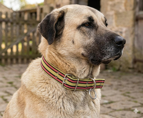 Çift Delikli Büyük Boy Köpek tasması 77 cm