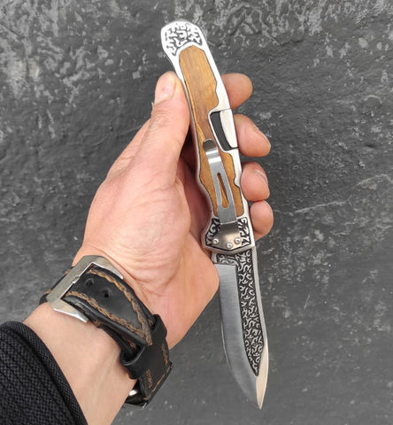 Mtech MTB3154 özel seri işlemeli çakı bıçağı