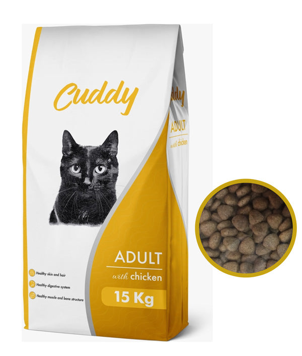 Cuddy Yetişkin Kedi Maması Tavuklu 15 kg