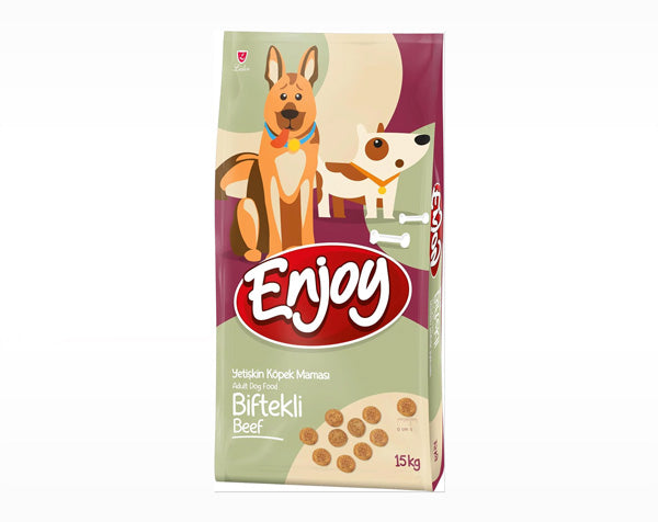 Enjoy biftekli yetişkin köpek maması 15 kg