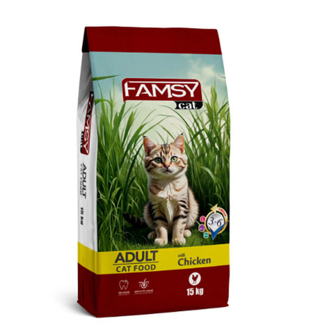 Famsy Yetişkin Kedi Maması Tavuklu 15 Kg