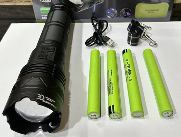 mahmutogluav av malzemeleri Gold Orion OR-G500 100W ZOOMLU Süper Şarjlı avcı feneri ürün görseli