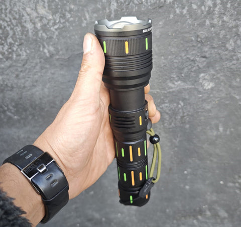 Gold Orion OR-G66Y zoomlu uzun menzilli şarjlı el feneri