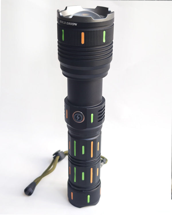 mahmutogluav av malzemeleri Gold Orion OR-G66Y zoomlu uzun menzilli şarjlı el feneri ürün görseli