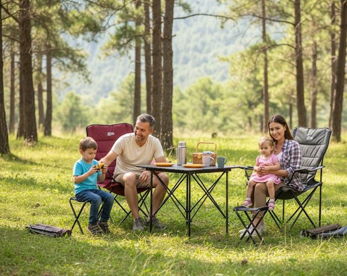 mahmutogluav av malzemeleri Gray wolf Quatro 4 kişilik Aile masa sandalye seti ürün görseli