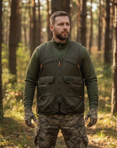 Hunthink Premium HK35-H Haki Avcı Yeleği