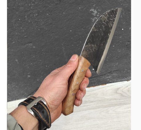 Bursa Karagülle dövme çelik el yapımı şef bıçağı