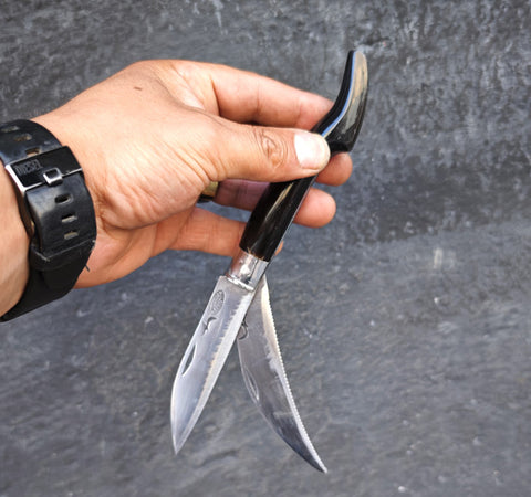 Kandemir manda boynuz saplı Tosya bıçağı bıçkısı 12 cm