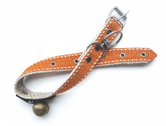 Tongurdak zilli köpek tasması 52 cm turuncu