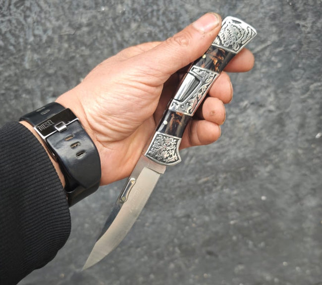 mahmutogluav av malzemeleri Mtech MTB3159 özel seri işlemeli çakı bıçağı ürün görseli