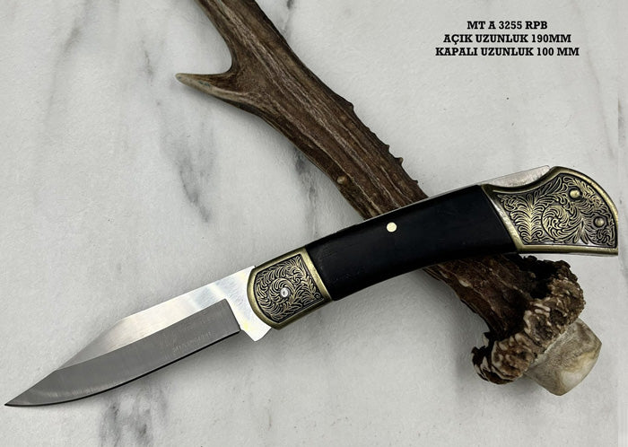 mahmutogluav av malzemeleri Mtech MTA3255 işlemeli çakı bıçağı ürün görseli