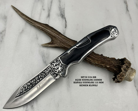 Mtech MTB3154 özel seri işlemeli çakı bıçağı