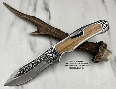 Mtech MTB3154 özel seri işlemeli çakı bıçağı