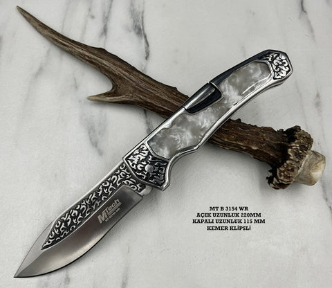 Mtech MTB3154 özel seri işlemeli çakı bıçağı