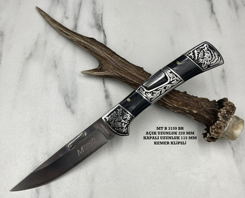 Mtech MTB3159 özel seri işlemeli çakı bıçağı