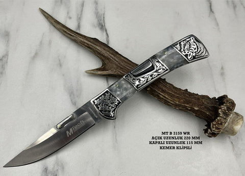 Mtech MTB3159 özel seri işlemeli çakı bıçağı