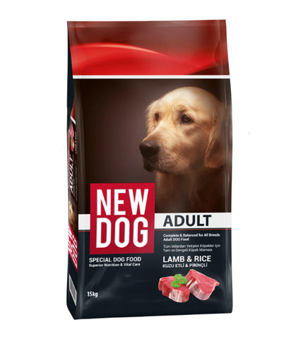 NewDog Kuzu Etli Pirinçli Yetişkin Köpek Maması 15 kg