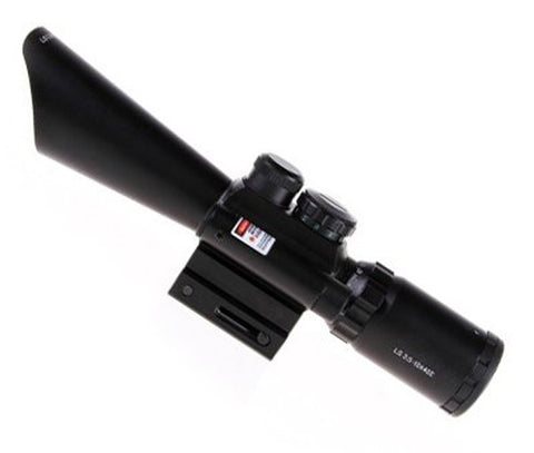 Nikula M8 3.5-10x40 ışıklı lazerli tüfek dürbünü