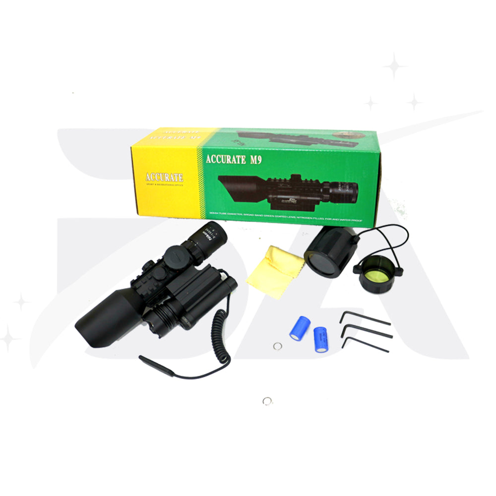 Nikula M9 3-10X42 Lazerli Lambalı Işıklı tüfek dürbünü