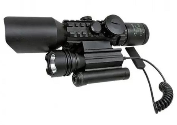 Nikula M9 3-10X42 Lazerli Lambalı Işıklı tüfek dürbünü