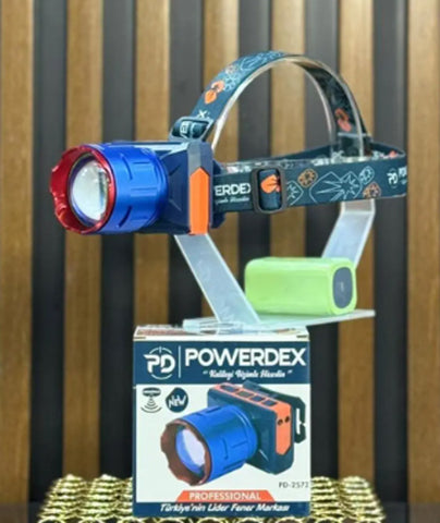 Powerdex PD-2572 Profesyonel Kafa Lambası 60W Hareket Sensörlü