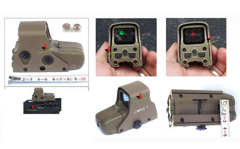Comet RD007 551 compact kum renk holografik reddot 20-22 mm